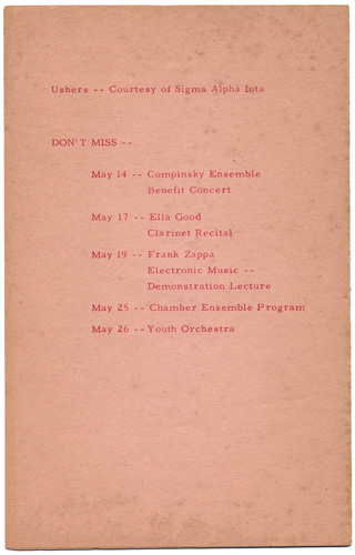 Mount St. Mary's Spring Festival 1963